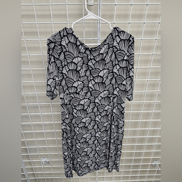 Navy and white dress sz 10 - Picture 3 of 5